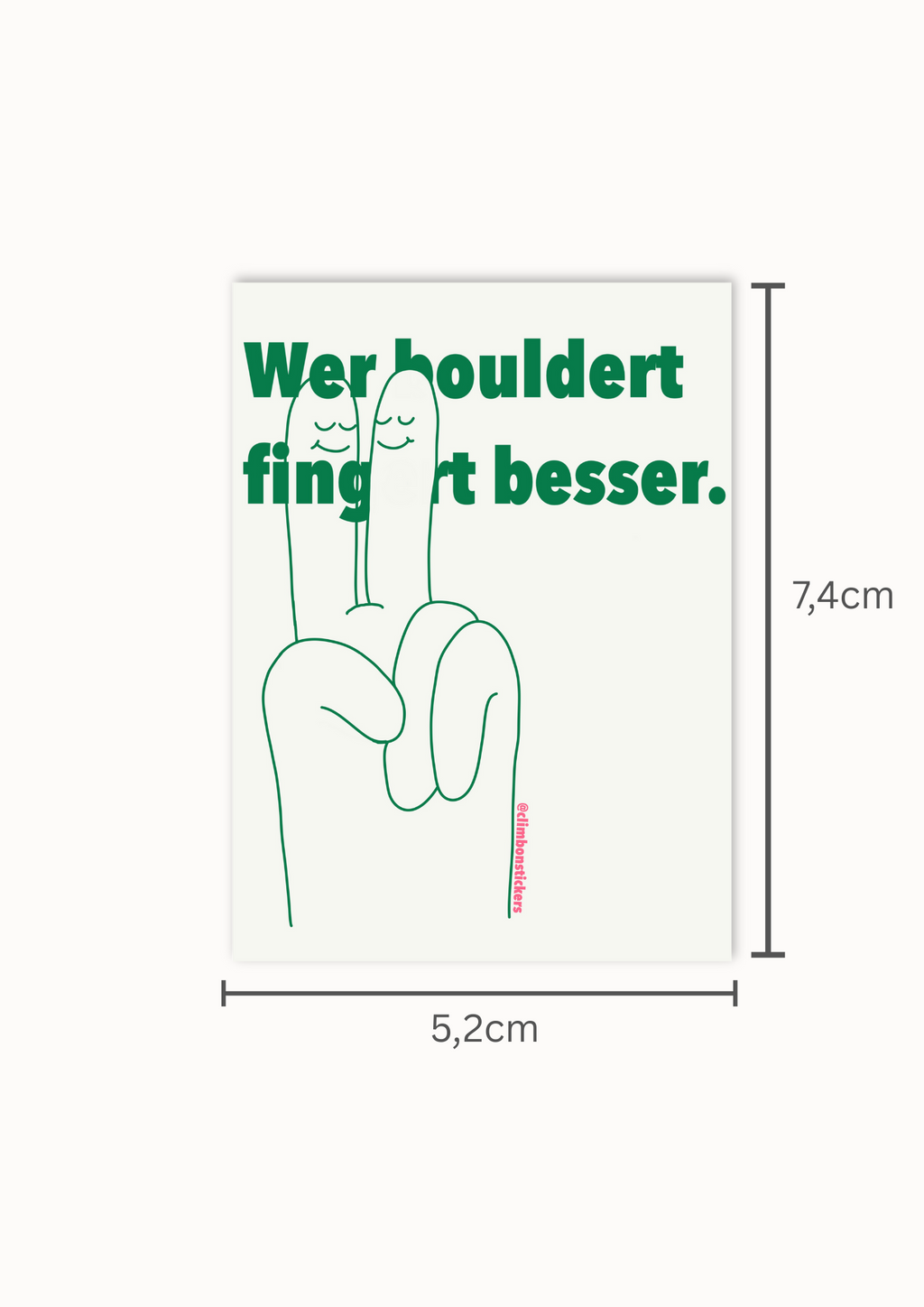 Wer bouldert fingert besser ClimbOn