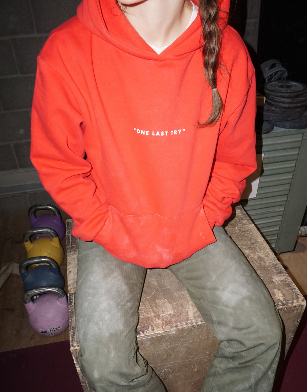 ClimbOn Hoodie Frontprint, One Last Try Pullover