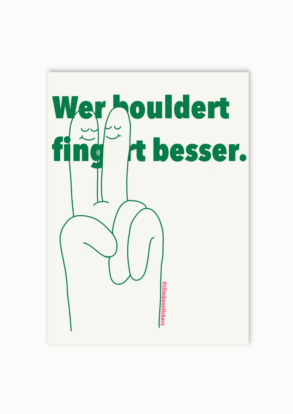 Wer bouldert fingert besser ClimbOn